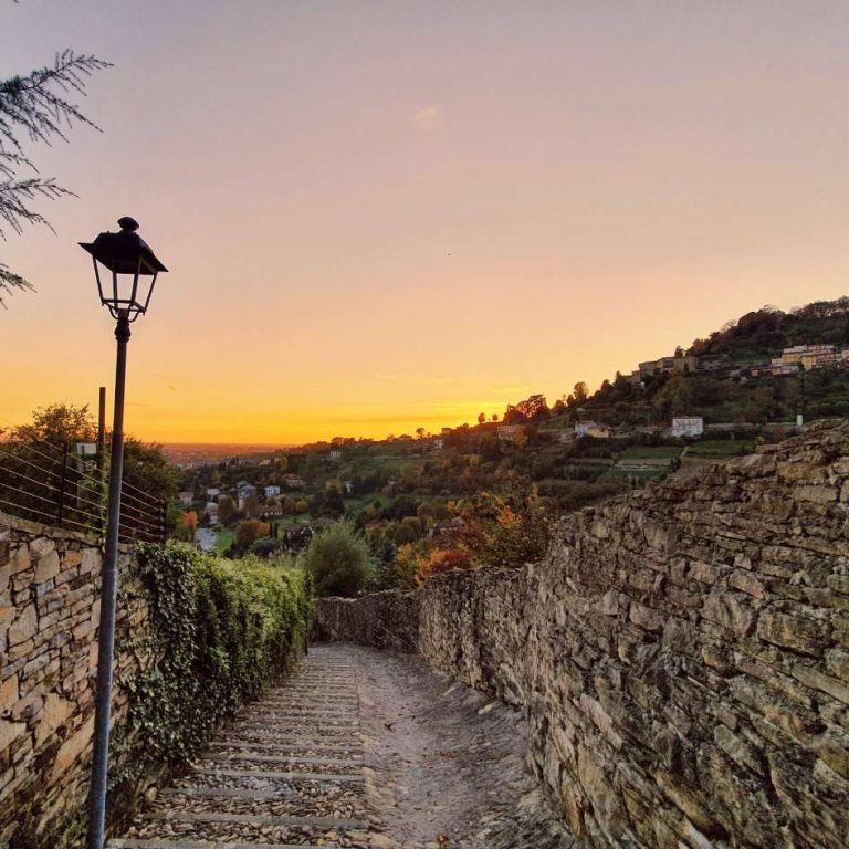 tramonto a bergamo